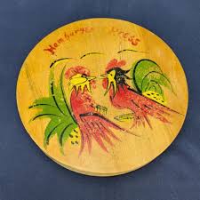 Vintage Handcrafted Wooden Hinged Hamburger Press - Made in ...