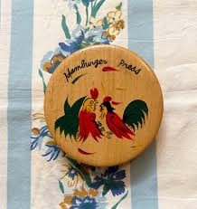 Hamburger Press, Rooster Hamburger Press, 1950s - Etsy
