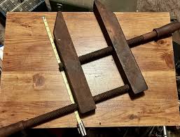Antique Wooden Clamp 16” Vice Woodworking Carpentry Tool | eBay
