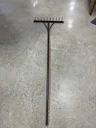 Antique Wood Three Pronged Prong Hay Rake Americana Amish ...
