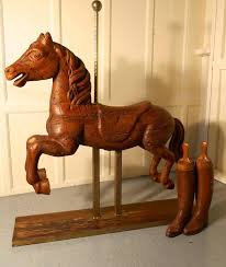 19th Century Spanish Wooden Carousel Galloper or Fair Ground Horse at 1stDibs