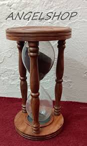 12"Sand Timer glass Wood Nautical Maritime Hour Glass ...