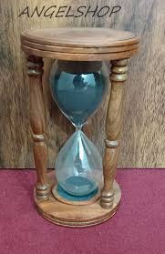 10"Sand Timer glass Wood Nautical Maritime Hour Glass ...
