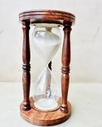 Wood & Glass Sand Timer Hourglass – Vintage Maritime ...