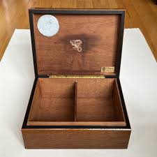 Vintage Solid Wood Humidor Cigar Box By CAO International ...