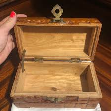 Small Vintage Chinese Hand Carved Camphor Box/chinese Tea ...