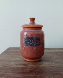 Sugar Ceramic Jar With Hebrew Text; Handmade Lidded Sugar ...