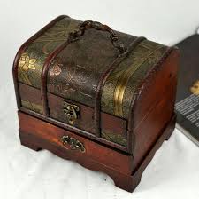 Vintage Wooden Jewelry Box Retro Desktop Antique Storage Organizer | ClassySculptures.com | 50% Discount & Free Global Shipment