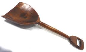 Antique Country American Primitive Wood Grain Shovel | Chairish