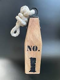 16" Tall Rustic Distressed No. 1 Wooden Lobster Buoy ...