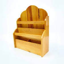 Wooden Letter Rack Handmade Stationary Mail Organiser Table ...