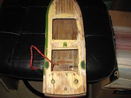 Vintage c.1950s-60s battery powered Wooden Boat #2 13" long | eBay