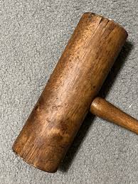 2 Very old Wooden Croquet Mallets - F.H. Ayres Ltd. London ...