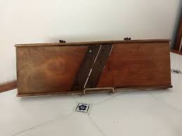 Vintage Primitive Wood Mandolin Adjustable Blade Kitchen ...