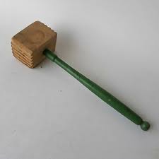 Wooden Tenderizer Pounder Green Handle 12.5-Inch Long | eBay