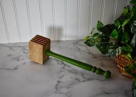 Vintage Green Handled Meat Tenderizer, Meat Mallet, Meat Pounder, Vintage Kitchenware, Farmhouse Kitchen - Etsy