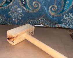 Primitive Meat Mallet Wood Primitive Tenderizer Green Handles - Etsy