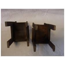 Two Chair Wood Vintage German for Dollhouse. For Sale at Ruby Lane