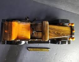 Vintage Wooden Roadster 1950's Car Hand Made & Painted - Etsy