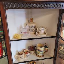 Edwardian Corner Display Cabinet - On The Square Emporium