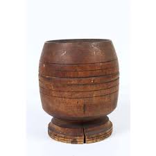 Wooden African Mortar and Pestle | Chairish