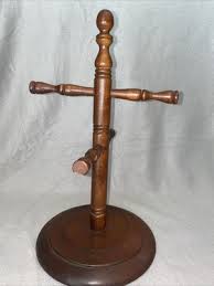 Vintage Handmade Wooden Tea Cup Coffee Mug Holder Rack 4 Hooks 14” Cottage Core | eBay