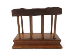 Vintage Brown Wooden Tabletop Napkin Holder - Classic Gate Design, 1970s - Desk Organizer, Farmhouse, Tabletop, Boho, MCM, Retro, Paintable - Etsy