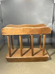 Vintage Handcrafted Wooden Napkin Holder Brown 6”L x 2.5"W x 4.75"H | eBay