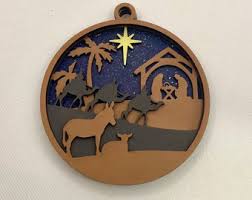 Nativity Ornament - Etsy