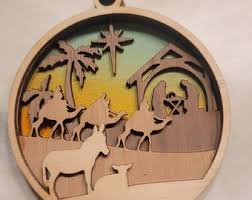 Nativity and Wisemen Ornament - Etsy