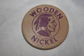 Uncle Thirsty's Manitowoc Wis. Wooden Nickel Good For 15¢ In Trade | eBay