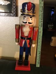Vintage Soldier Wood Christmas Holiday Decoration 20" Tall ...