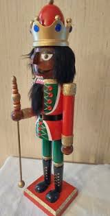 African American Christmas Nutcracker Ethnic Black Royal King Red Green Gold | eBay
