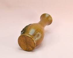 Faux Wood Plastic Bud Vase With Mill Scene and Pine Trees in Color - Etsy