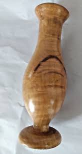 Vintage Handmade MAPLE burl Vase Artist Signed Circa 1999 7" | eBay