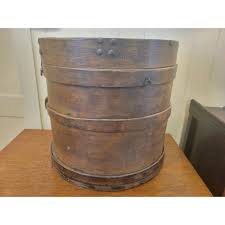 Rustic Antique Round Chinese Bent Wood Food Drum/Side Table ...