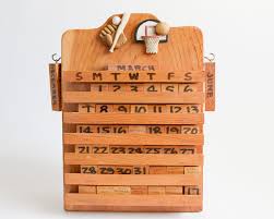 Wood Perpetual Calendar: Baseball Theme Boy's Room Decor - Etsy