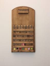 Teachers Apple, Teachers Gift, Wooden Calendar, Perpetual ...