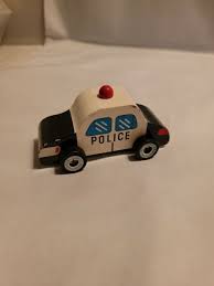 Wood Police Car 3 1/2 in. Greenbrier | eBay