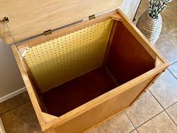 Large Solid Wood Laundry Hamper with Ventilation for Sale in ...