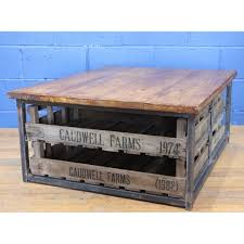 A Large Vintage Industrial Rustic Four Drawer Coffee Table, Set With Potato Chitting Trays Great Storage - Etsy