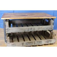 A Vintage Industrial Rustic 2 Drawer Coffee Table, Shoe Rack, Set With Potato Chitting Trays, Great Storage - Etsy Canada