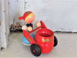 FREE SHIPPING Vintage Wooden Toothpick Holder Doll - Etsy