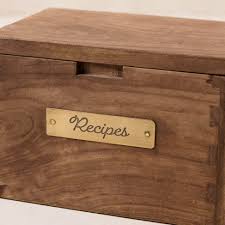 Antiqued Wood Recipe Box – Magnolia