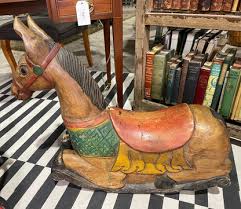 Antique Painted Wood Rocking Horse – Antiqueology