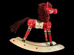 Russ Vintage Rocking Horse Figurine Toy Holiday Decor 6 x 6 ...