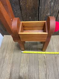 Vintage Handmade Wood Reindeer Planter, Rudolph the Red Nosed Reindeer, Indoor Christmas Planter, Gift for the Plant Lover, Porch Deer - Etsy