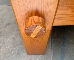 Vintage Brutalist Swedish Pine Couch Table by Yngve Ekström for Swedese, 1970s for sale at Pamono