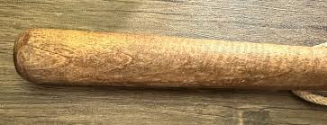 Vintage 19” Solid Wood Fishing Club Turned Handle w/ Rope | eBay