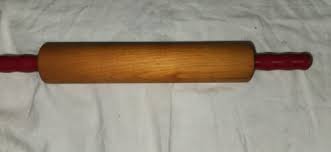 Vintage Wood Red Handle Rolling Pen Pie and 42 similar items